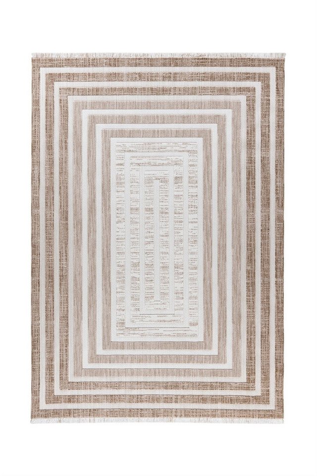 freiraum Teppich Sarai, in Braun / Beige, 100% Polyester - 150x80cm (LxB) von freiraum