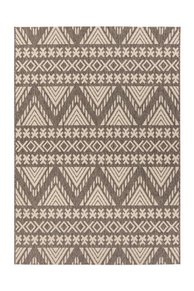 freiraum Teppich Splash, in Braun / Creme, 100% Polypropylen - 170x120cm (LxB) von freiraum