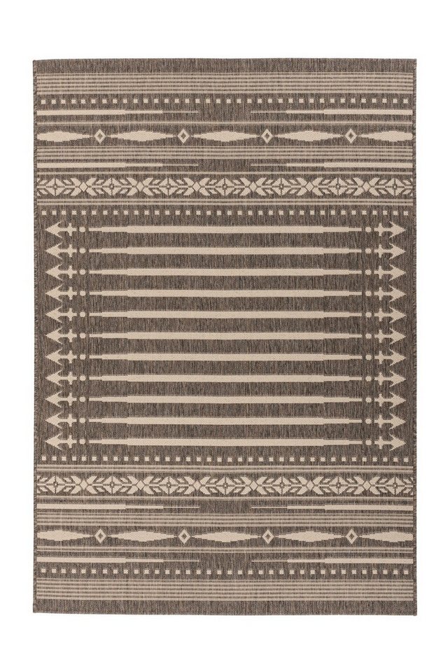 freiraum Teppich Splash, in Braun / Creme, 100% Polypropylen - 290x200cm (LxB) von freiraum