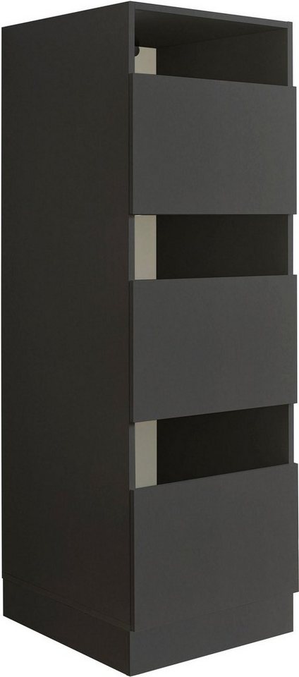 freiraum Wäscheschrank LAUNDREEZY in anthrazit, Holzwerkstoff - 50x162x67,5cm (BxHxT) von freiraum