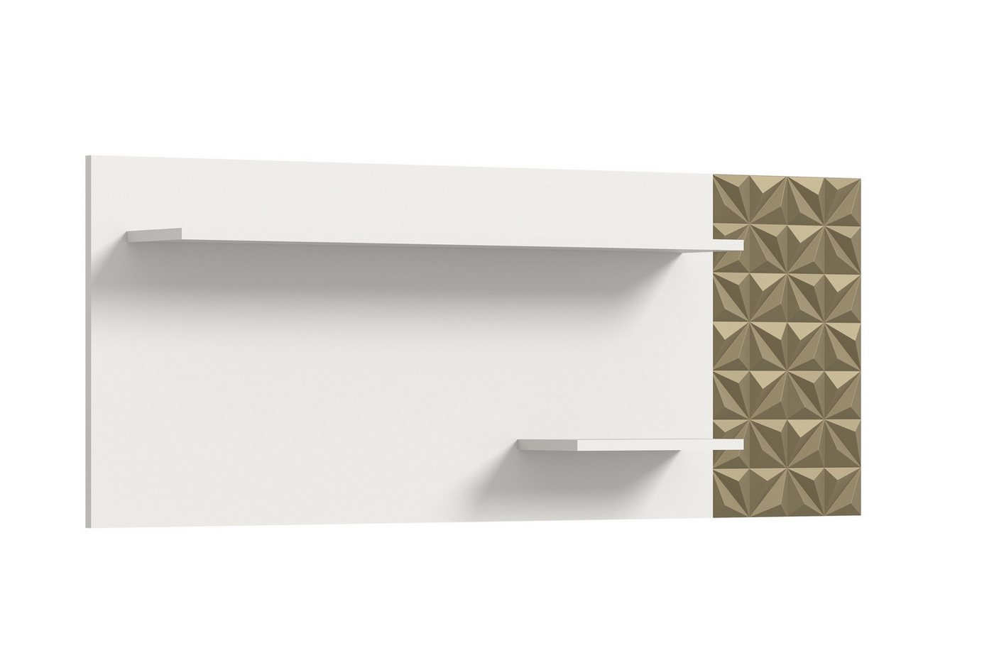 freiraum Wandboard Prisma, in Weiß - 140x53x17cm (BxHxT) von freiraum