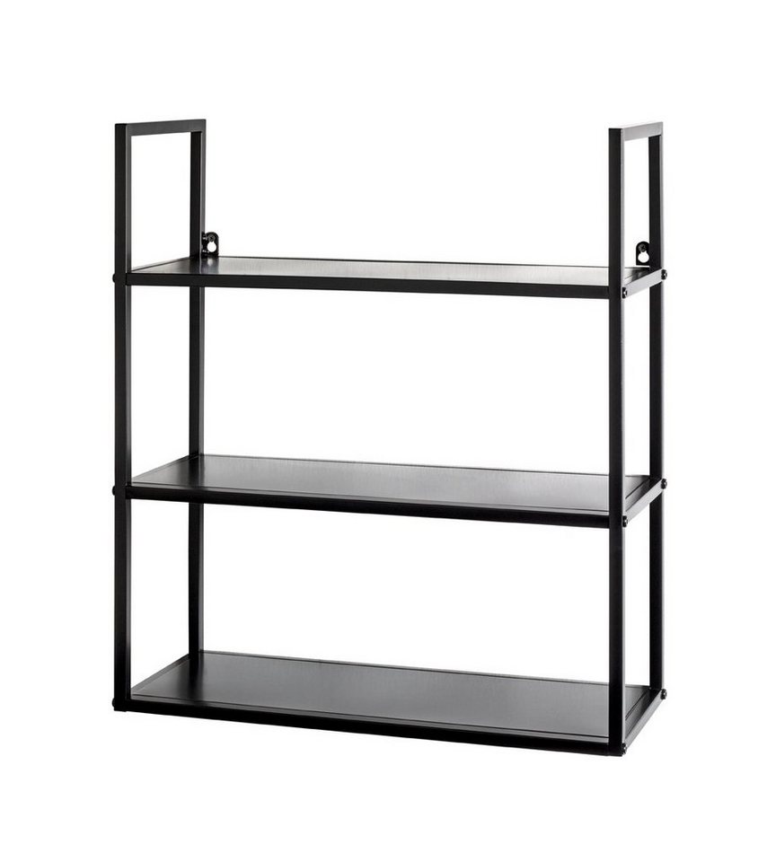 freiraum Wandregal 25564, in schwarz, Metall - 50x58x20cm (BxHxT) von freiraum