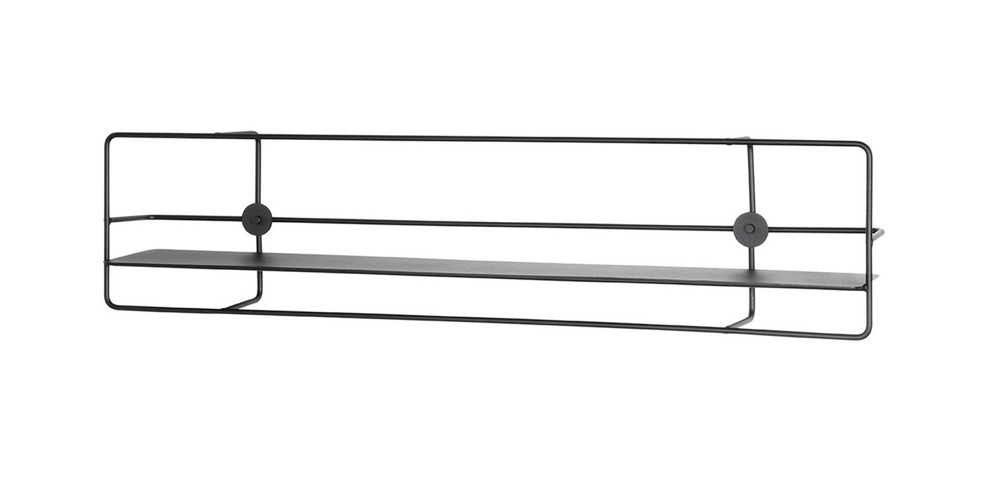 freiraum Wandregal 37562, in schwarz, Metall - 90x21x14cm (BxHxT) von freiraum