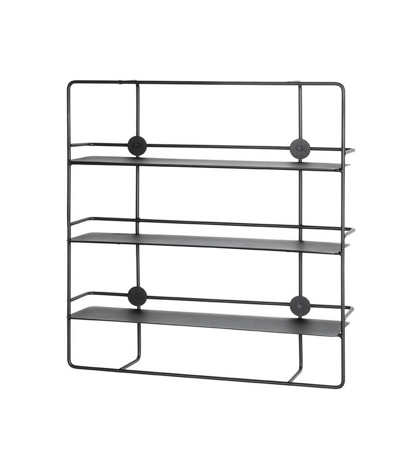 freiraum Wandregal 37564, in schwarz, Metall - 53x56x14cm (BxHxT) von freiraum