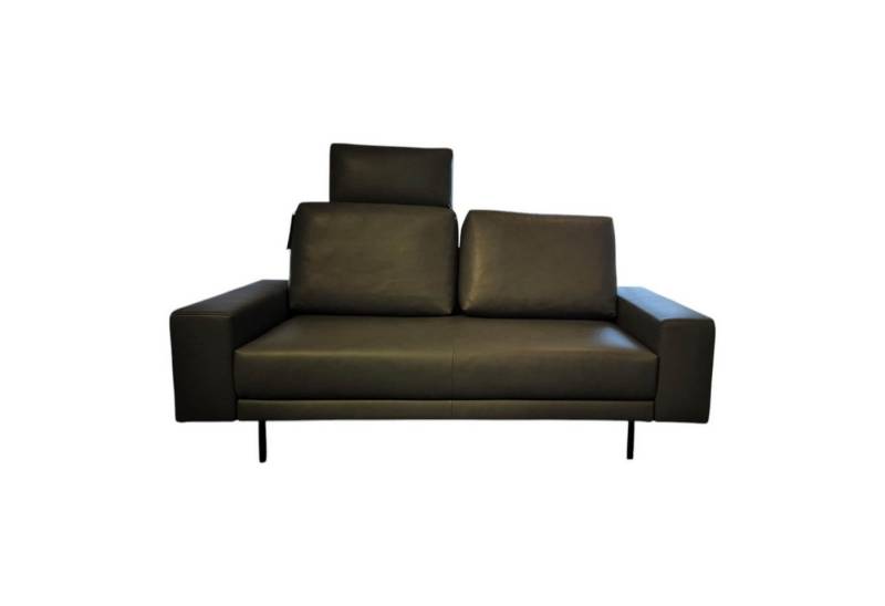 freistil ROLF BENZ 2-Sitzer Sofa freistil 170 Leder 9000 Fehgrau Füße Schwarz Pulverbeschichtet von freistil ROLF BENZ