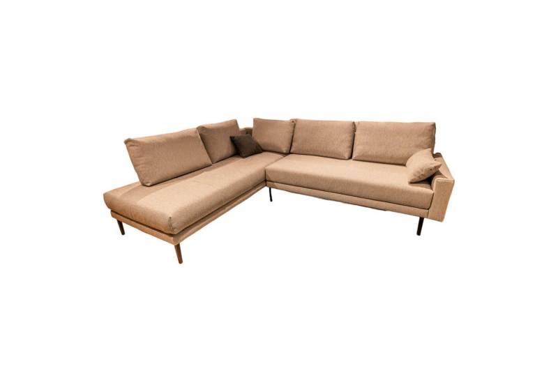 freistil ROLF BENZ Ecksofa Polstergarnitur 170 Bezug Stoff 4020 Silbergrau Stahlfuß Schwarz von freistil ROLF BENZ