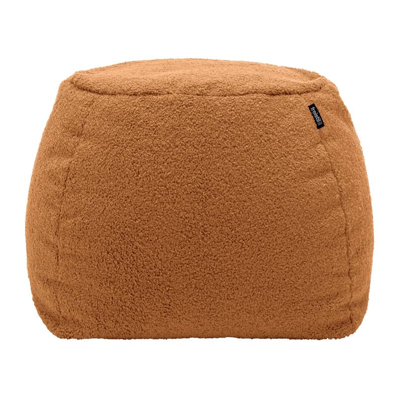 freistil Rolf Benz - freistil 173 Teddy Edition Pouf - orangebraun/Stoff 6534 (100% Polyester)/H x Ø 37x55cm von freistil Rolf Benz