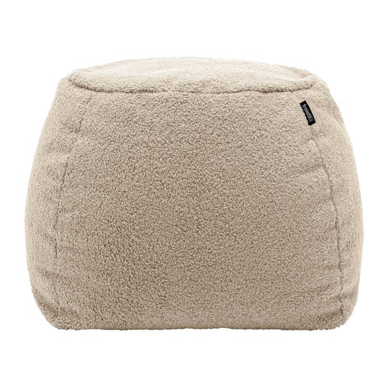 freistil Rolf Benz - freistil 173 Teddy Edition Pouf - steingrau/Stoff 6532 (100% Polyester)/H x Ø 37x55cm von freistil Rolf Benz