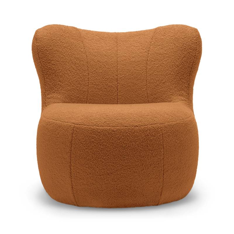 freistil Rolf Benz - freistil 173 Teddy Edition Sessel - orangebraun /Stoff 6534 (100% Polyester)/BxHxT 76x75x82cm von freistil Rolf Benz