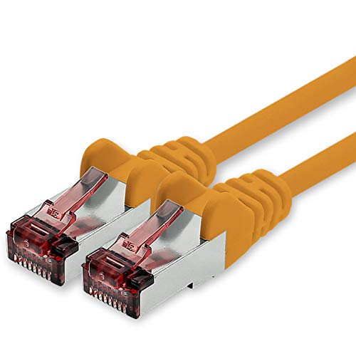 Netzwerkkabel Cat.6 0,25m orange - 1 x Ethernetkabel Lankabel Cat6 Lan Netzwerk Kabel Sftp Pimf Patchkabel 1000 Mbit s von freiwerk