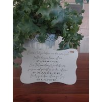 Großes Holzschild Mit Graviertem Spruch Zuhause, Familie, Glück... Ausgefallenes Geschenk Holztafel von frenchandshabby
