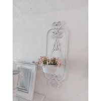 Wand Pflanzschale in Shabby Chic Windlicht Wanddekoration von frenchandshabby