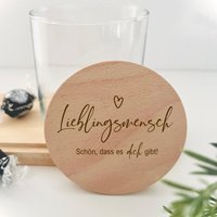 Personalisiertes Vorratsglas Mit Holzdeckel Lieblingsmensch Schön Dass Es Dich Gibt I Glas Deckel Graviert Dankeschön Geschenk von freudentag