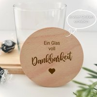 Vorratsglas Mit Holzdeckel Dein Wunschtext Glas Deckel Graviert Dankbarkeit Geschenk Abschiedsgeschenk, Ein Voll von freudentag