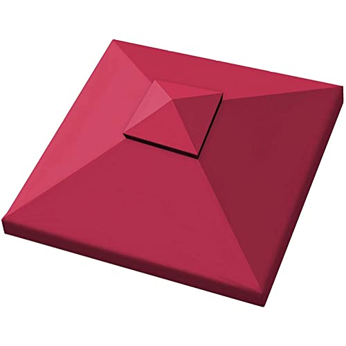 Ersatzdach Für Pavillon 3x3 Meter, Pavillondach Ersatzbezug, Ersatzdach Für Pavillon Anthrazit, Wasserdicht Sonnenschutz Doppeldach Schutzhaube (Farbe : Red) von frides