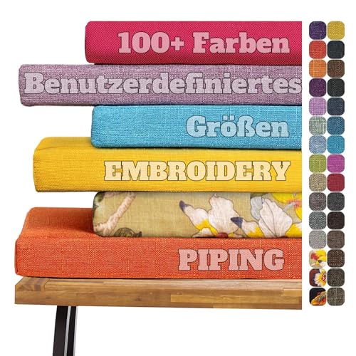 frides Benutzerdefinierte Bankkissen, Waschbar Abnehmbarem Bankauflage Stuhlkissen Für Fensterbank, rutschfeste Bankpolster Schaukel Sitzkissen FüR Outdoor,GartenmöBel,Terrasse,Drinnen (3CM) frides Benutzerdefinierte Bankkissen, Waschbar Abnehmbarem Bankauflage Stuhlkissen Für Fensterbank, rutschfeste Bankpolster Schaukel Sitzkissen FüR Outdoor,GartenmöBel,Terrasse,Drinnen (3CM) von frides