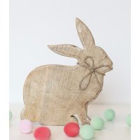 Frühlingsdeko Hase Dost/Osterdeko Holz von friedaswelt