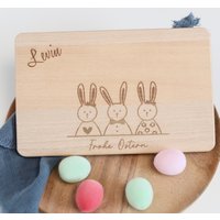 Personalisiertes Frühstücksbrett/Holzbrett Mit Gravur/Frühstücksbrettchen/Geschenk Zu Ostern/Überraschung von friedaswelt