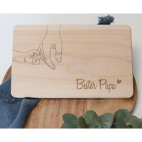 Personalisiertes Frühstücksbrett/Holzbrett Mit Gravur/Frühstücksbrettchen/Geschenk Zum Vatertag/Geburtstag/ Für Den Besten Vater Personalisiertes Frühstücksbrett/Holzbrett Mit Gravur/Frühstücksbrettchen/Geschenk Zum Vatertag/Geburtstag/ Für Den Besten Vater von friedaswelt