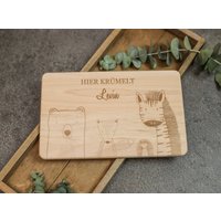Personalisiertes Frühstücksbrett/Holzbrett Mit Gravur/Frühstücksbrettchen/Geschenk Zur Geburt/Taufgeschenk/Geburtstag von friedaswelt