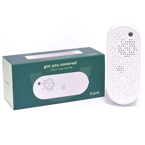 frient Zigbee Range Extender | Zigbee Signal Verstärker | Batterie Backup | Einfache Installation | Funktioniert mit SmartThings und Homey von frient