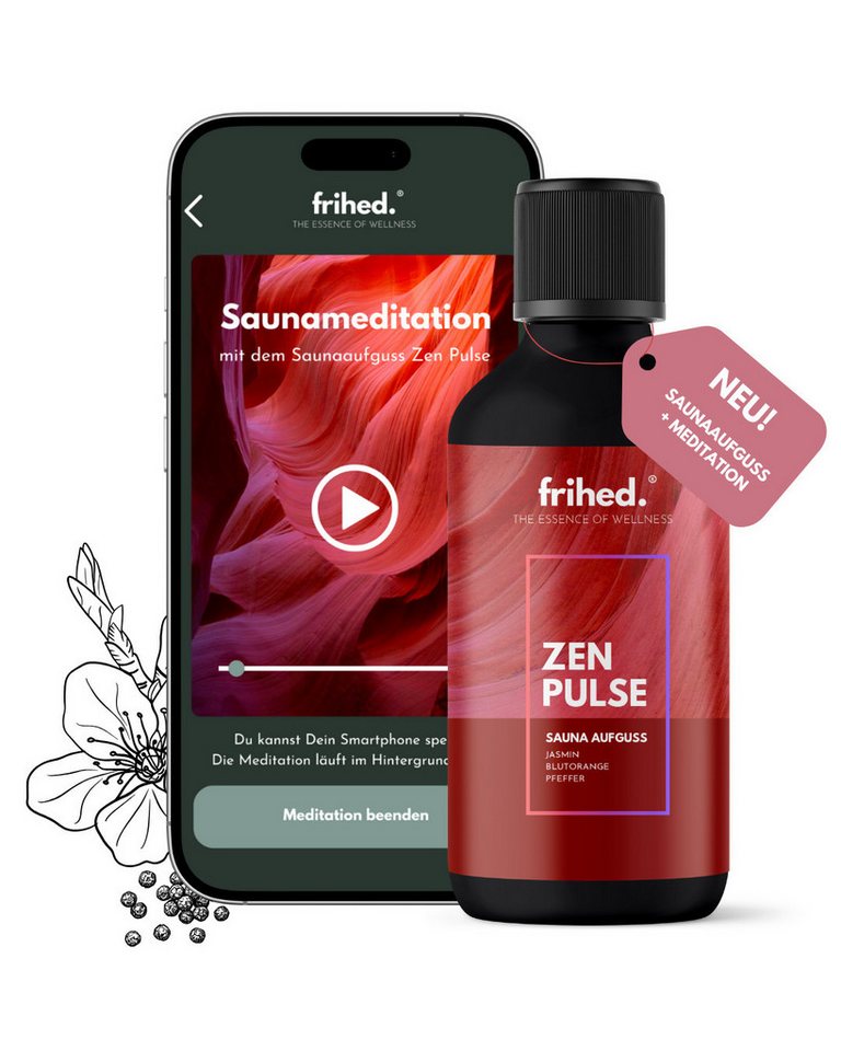frihed. Nordic Wear Aufgusskonzentrat Saunaaufguss mit App Meditation - langanhaltender Duft, 100 ml frihed. Nordic Wear Aufgusskonzentrat Saunaaufguss mit App Meditation - langanhaltender Duft, 100 ml von frihed. Nordic Wear
