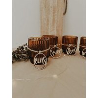 Adventskranz Zahlen Holz 4Er Set, Weihnachtsdeko, Set 4, Deko, Trockenblumen Kranzdeko | Frillydesigns von frillydesignsshop
