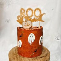 Halloween Kuchen Topper Set Aus Holz | Boo, Geist, Hexenhut, Kürbis & Fledermaus Frillydesigns Halloween Kuchen Topper Set Aus Holz | Boo, Geist, Hexenhut, Kürbis & Fledermaus Frillydesigns von frillydesignsshop