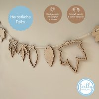 Herbst Blätter Aus Holz Herbstdeko Natur | Frilly Designs von frillydesignsshop