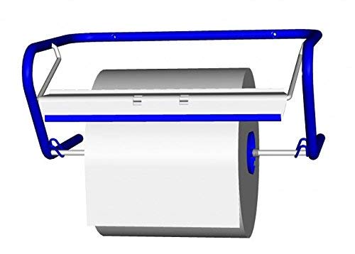 Fripa Wandhalter für Putzrollen aus Metall blau. Sehr stabil gefertigter Putzrollenwandhalter. Bis 40 cm breite Putztuchrollen von fripa