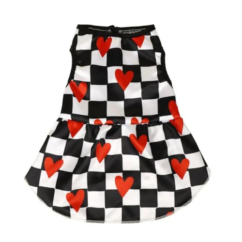 Haustierkleid mit Cartoon-Motiv, niedliches Katzenkleid, atmungsaktiv, bedruckt, für Frühling/Sommer von frissin