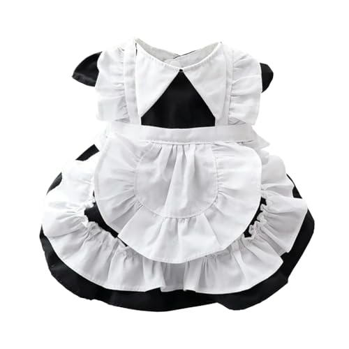 Sommerkleid, Katze, Prinzessin, schwarzes Anime-Dienstmädchen, kleines Haustier, ausgefallene Kleidung, Hundekleid, Abendkleid, Hundekleid, luxuriöse Haustierkleidung von frissin