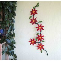 Blumenkunst Große Rebe Skulptur Kletterblume Rot Gelbe Blumen Clematis Küche Wand Kunst Upcycled Metall 22 X 42 Sofort Lieferbar Blumenkunst Große Rebe Skulptur Kletterblume Rot Gelbe Blumen Clematis Küche Wand Kunst Upcycled Metall 22 X 42 Sofort Lieferbar von frivoloustendencies