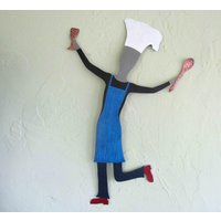 Handgemachte Metallkoch Wandkunst Küche Dekoration | 15x22 Handgemachte Metallkoch Wandkunst Küche Dekoration | 15x22 von frivoloustendencies