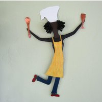 Tanzender Koch Metall Wandkunst Küche Dekor | 15 X 22 Tanzender Koch Metall Wandkunst Küche Dekor | 15 X 22 von frivoloustendencies