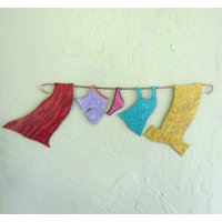 Upcycling Metall Wäscheleine Wand Kunst Waschküche Dekor | 7x20 Upcycling Metall Wäscheleine Wand Kunst Waschküche Dekor | 7x20 von frivoloustendencies