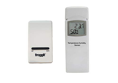 froggit DP1500 Wi-Fi Wetterserver Funk Wetterstation USB Dongle inkl. 1 Thermo-Hygrometer Funksensor von froggit