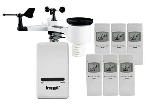 froggit DP1500 WiFi Internet Funk Wetterstation Bridge WLAN Wettercenter System Set 6 von froggit