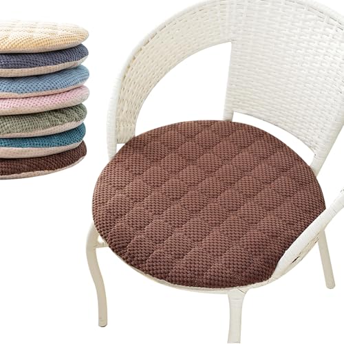 frstrery Sitzkissen Rund 45 cm, Cordstoff Stuhlkissen 1er Set, Outdoor/Indoor Sitzauflage mit Reißverschluss, Rutschfestes Sitzpolster für Stuhl, Esszimmer, Küche, Garten frstrery Sitzkissen Rund 45 cm, Cordstoff Stuhlkissen 1er Set, Outdoor/Indoor Sitzauflage mit Reißverschluss, Rutschfestes Sitzpolster für Stuhl, Esszimmer, Küche, Garten von frstrery