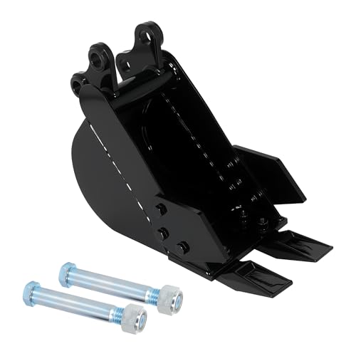 200 mm schmaler Grabeimer, Lochdurchmesser 2,5 cm, Mini-Bagger-Aufsätze, Mittelradstand 9 cm von frtzal