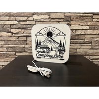 Led Lampe "Bulli Liebe" Wohnwagen - Wohnmobil Liebe Stimmungslicht Geschenk Natur Dekolicht Ambiente Deko Party Licht Usb von fruhnARTdesign