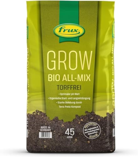 frux® Grow Bio All-Mix Cannabis Substrat torffrei 45 Liter von frux