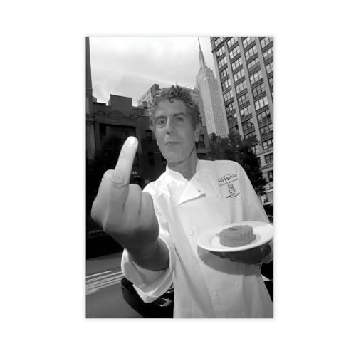 fsgfod Anthony Bourdain Poster auf Leinwand, Wandkunst, Dekordruck, Bild Gemälde für Wohnzimmer, Schlafzimmer, Dekoration, 50 x 75 cm fsgfod Anthony Bourdain Poster auf Leinwand, Wandkunst, Dekordruck, Bild Gemälde für Wohnzimmer, Schlafzimmer, Dekoration, 50 x 75 cm von fsgfod