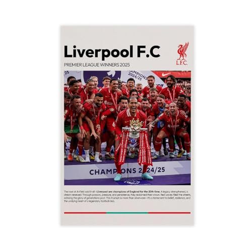 fsgfod Liverpool FC Poster auf Leinwand, 40 x 60 cm von fsgfod