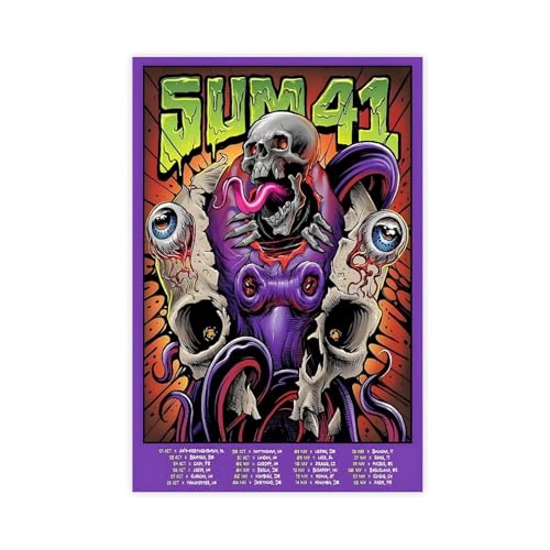 fsgfod SUM 41 Poster auf Leinwand, Wandkunst, Dekordruck, Bild Gemälde für Wohnzimmer, Schlafzimmer, Dekoration, 20 x 30 cm fsgfod SUM 41 Poster auf Leinwand, Wandkunst, Dekordruck, Bild Gemälde für Wohnzimmer, Schlafzimmer, Dekoration, 20 x 30 cm von fsgfod