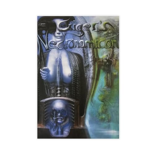 fshsxver HR Giger, Giger's Necronomicon Leinwand-Poster, Schlafzimmer, Dekoration, Landschaft, Büro, Raumdekoration, Geschenk, 40 x 60 cm fshsxver HR Giger, Giger's Necronomicon Leinwand-Poster, Schlafzimmer, Dekoration, Landschaft, Büro, Raumdekoration, Geschenk, 40 x 60 cm von fshsxver