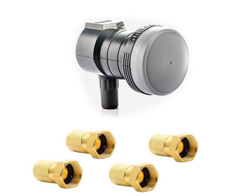 fuba DEK 117 Single LNB 4x F-Stecker 1 Teilnehmer Universal-Single-LNB von fuba