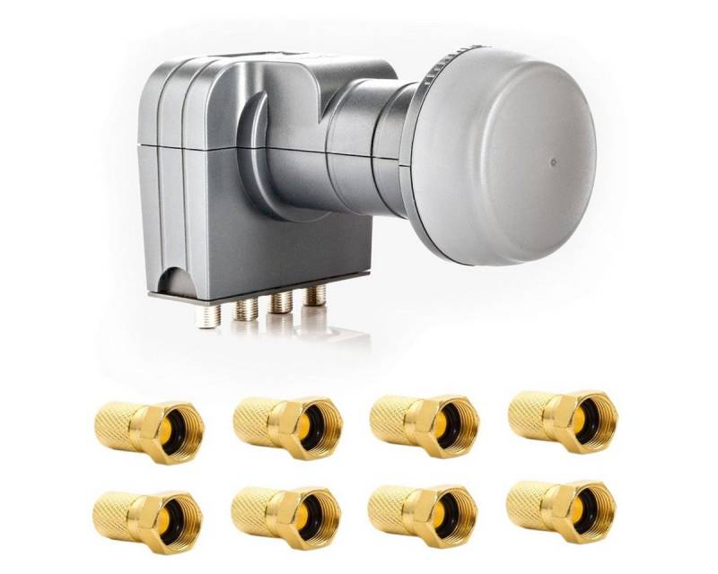 fuba Fuba DEK 407 Quattro LNB Multischalter mit 8x F-Stecker Monoblock-LNB von fuba