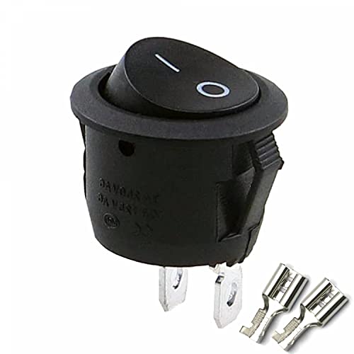 Kippschalter Wippschalter 2 polig rund, Rot Schwarz Weiß ON/OFF 6A/250V Kunststoff push Button Switch kfz | schwarz Kippschalter Wippschalter 2 polig rund, Rot Schwarz Weiß ON/OFF 6A/250V Kunststoff push Button Switch kfz | schwarz von fuchswerk
