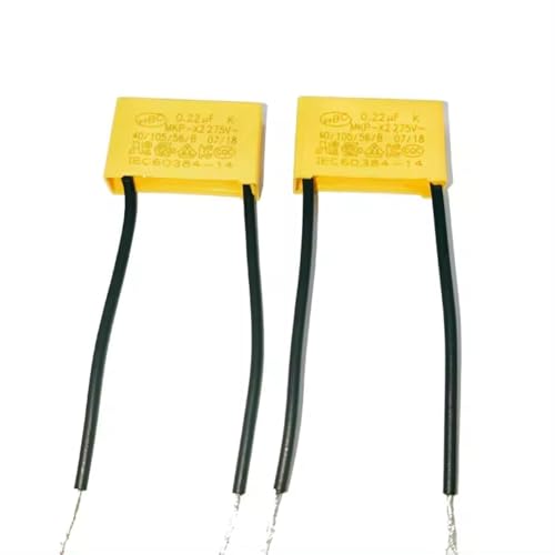 LED Entstörkondensator Kondensatore - Sicherheitskondensatoren für Blinkende, Glimende LED Entstörkondensator Radial - 0,22µF 275V X2 | 2 Stück von fuchswerk